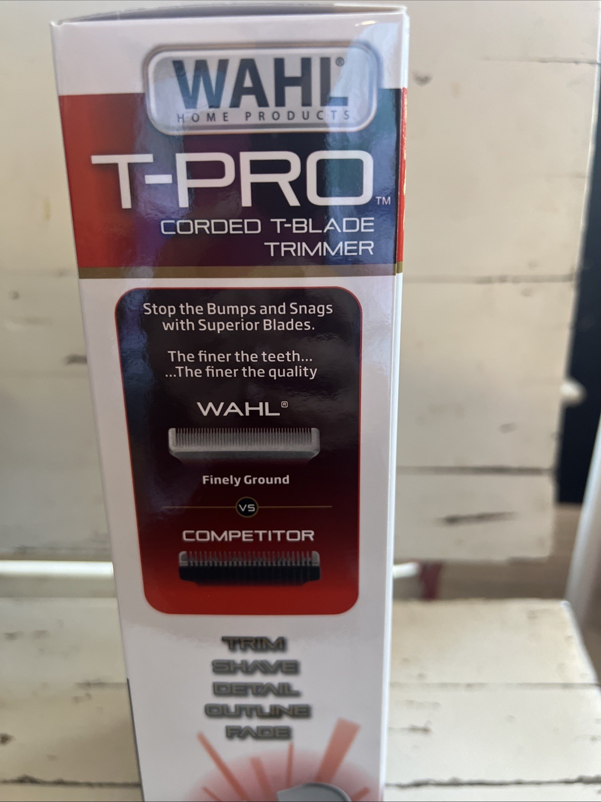 Wahl T-Pro Corded Compact Men’s Beard Trimmer Gold Black T-Blade NEW