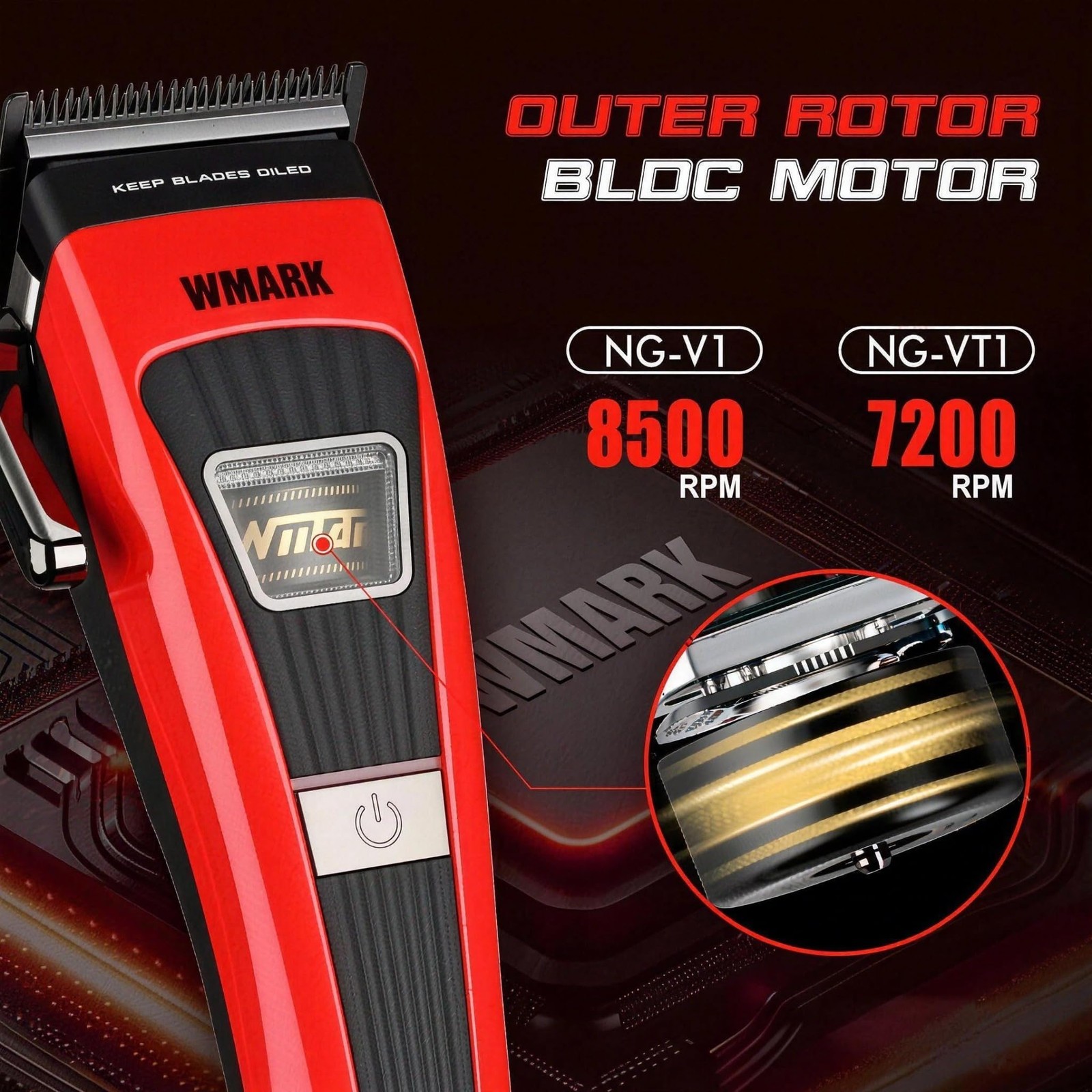 Hair Trimmer for Men Beard Trimmers for Barbers Electric Trimmer Cordless Hai…