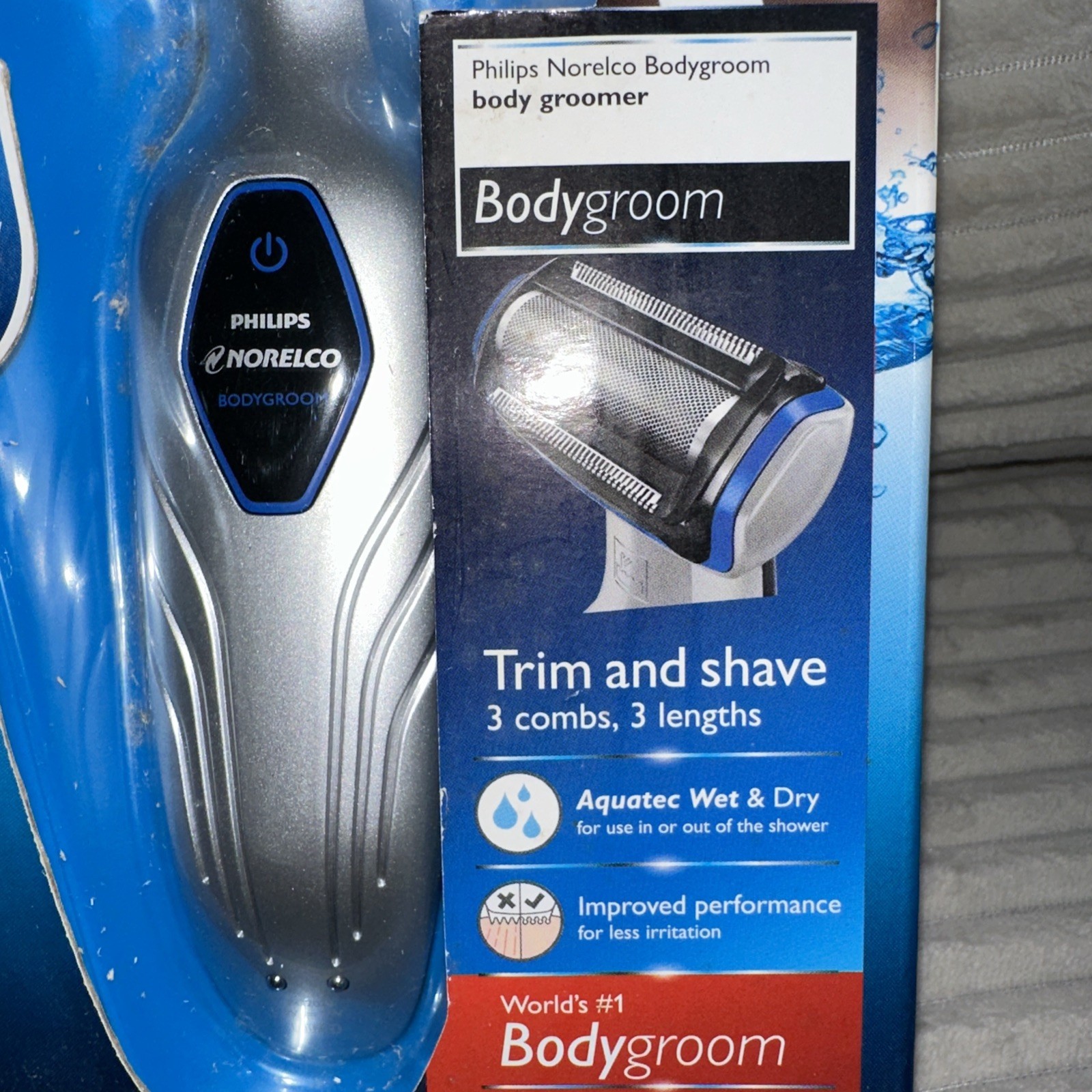 Philips Norelco Rechargeable Wet Dry Showerproof Mens Shaver BG2028/42