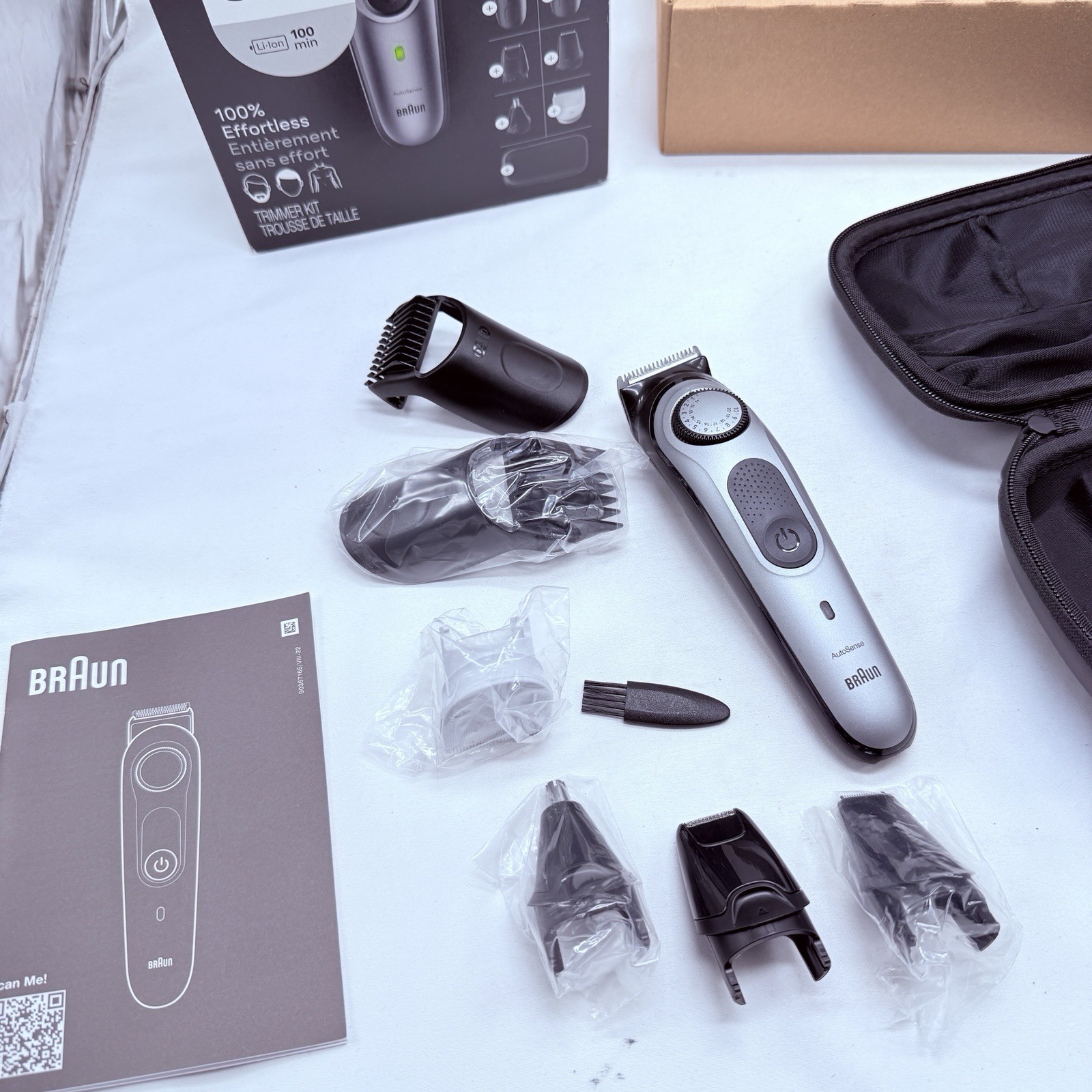Braun All-in-One Trimmer Kit Series 7 7410 8-in-1 Trimmer Men Beard Body Hair