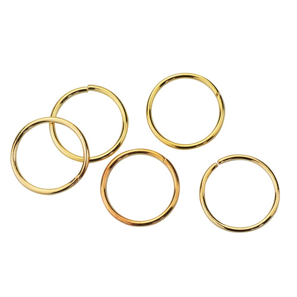 180 Pieces Hair Rings Braid 1 Count (Pack of 180), Silver, Gold, KC Gold
