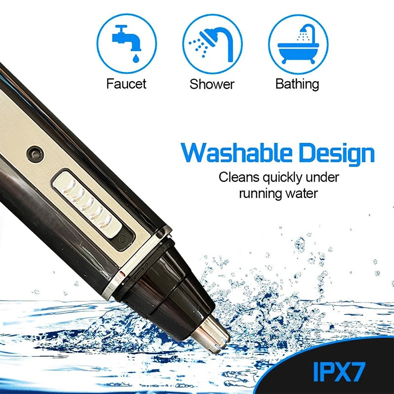 4-in-1 Rechargeable Trimmer for Nose, Beard, Ear, Eyebrow Hair/ Men Grooming Kit