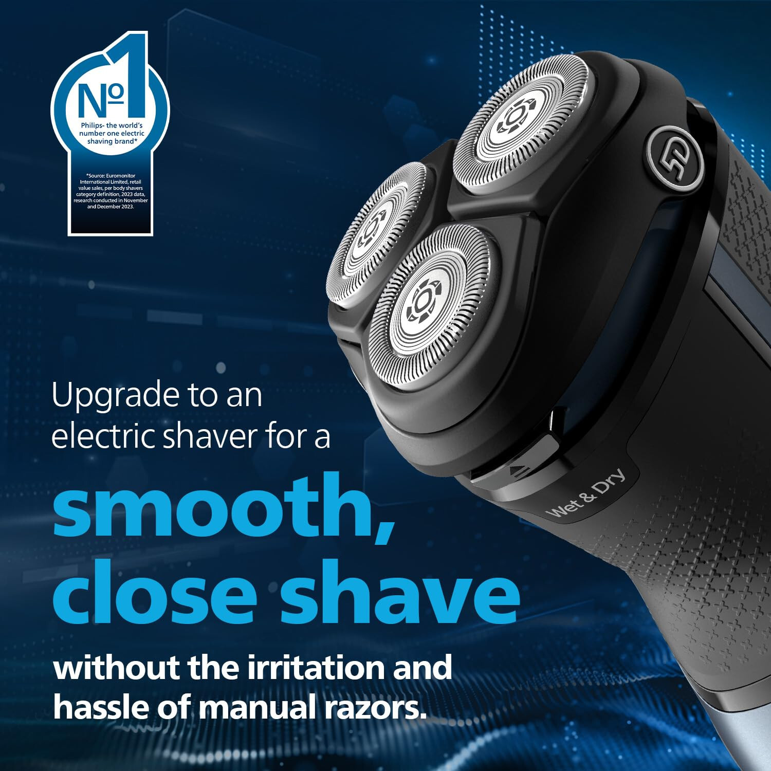 Philips Electric Shaver for Men,SkinProtect Technology,27 Self Sharpening Blades
