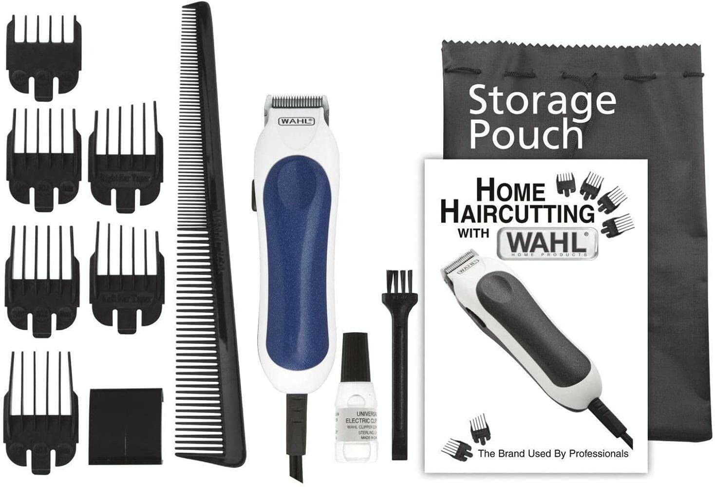 Wahl 9307: 12 Pieces Mini Pro Cord Clipper and Trimmer – White
