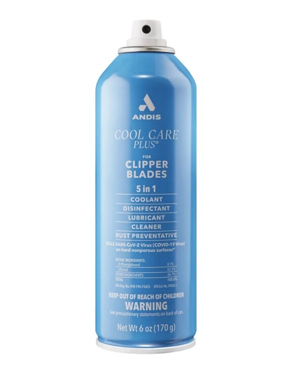 andis COOL CARE PLUS 5in1 CLIPPER TRIMMER BLADES CLEANER LUBRICANT COOLANT SPRAY