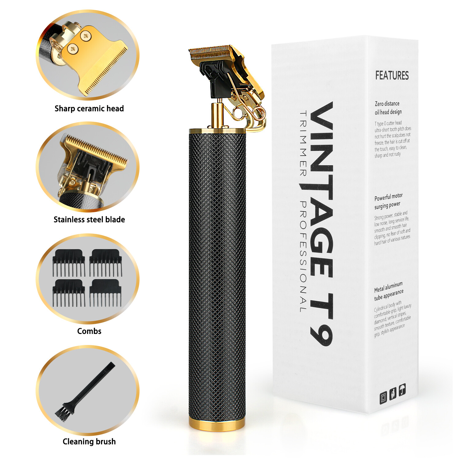 Professional Cordless Hair Clippers Trimmer Cutting Beard Shaving Machine USA