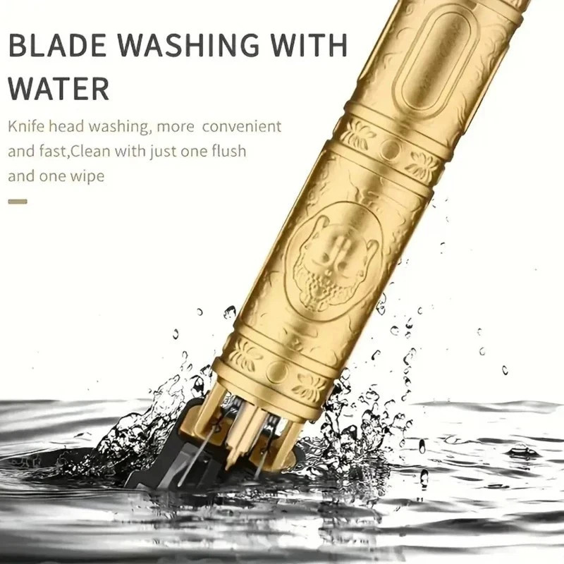 Professional Trimmer Hair Clippers Cutting Beard Cordless Barber Black Dragon
