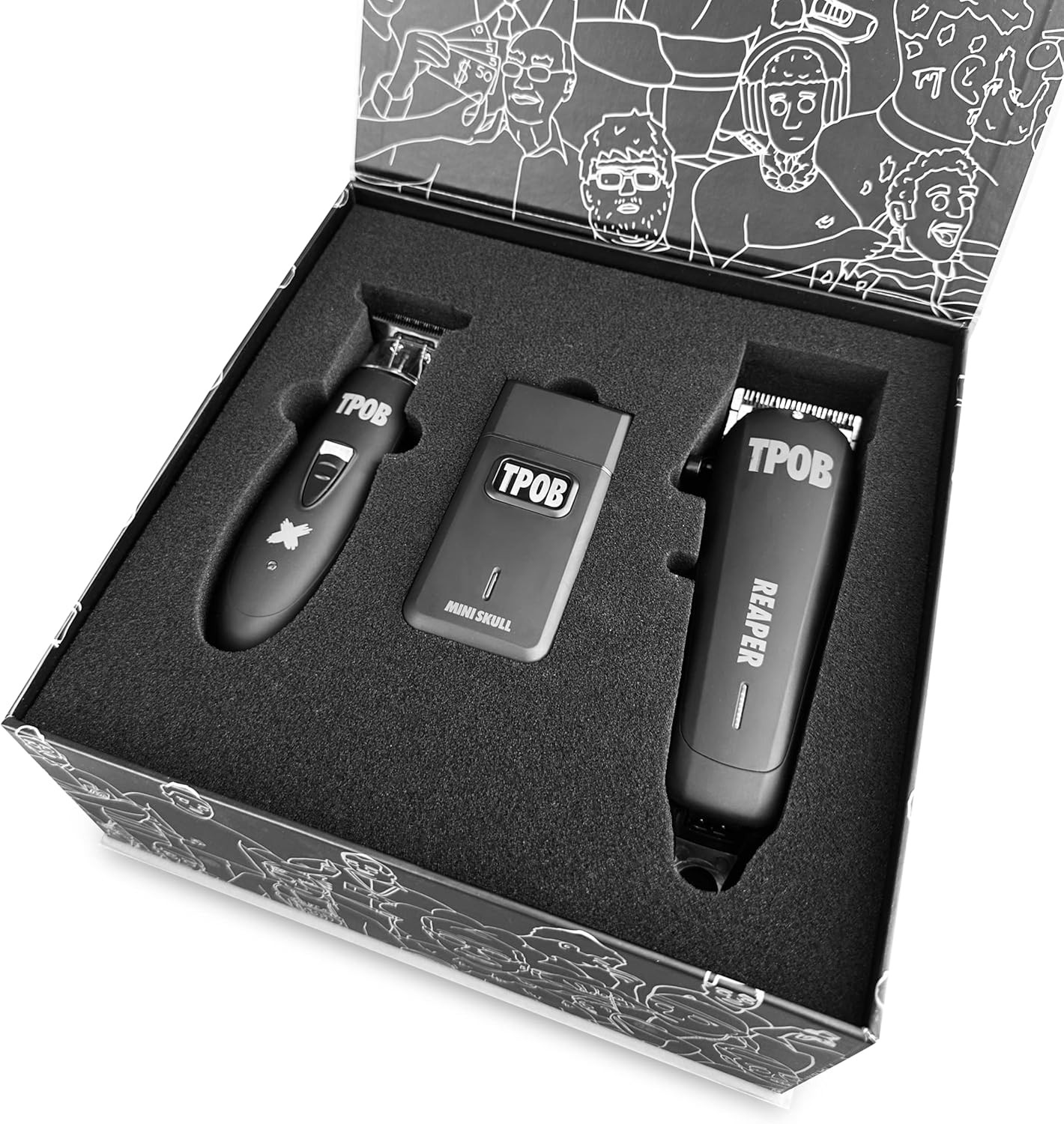 Slime 2 Black Clipper Trimmer Shaver Set Barber Hair Clippers for Men 6800 RPM