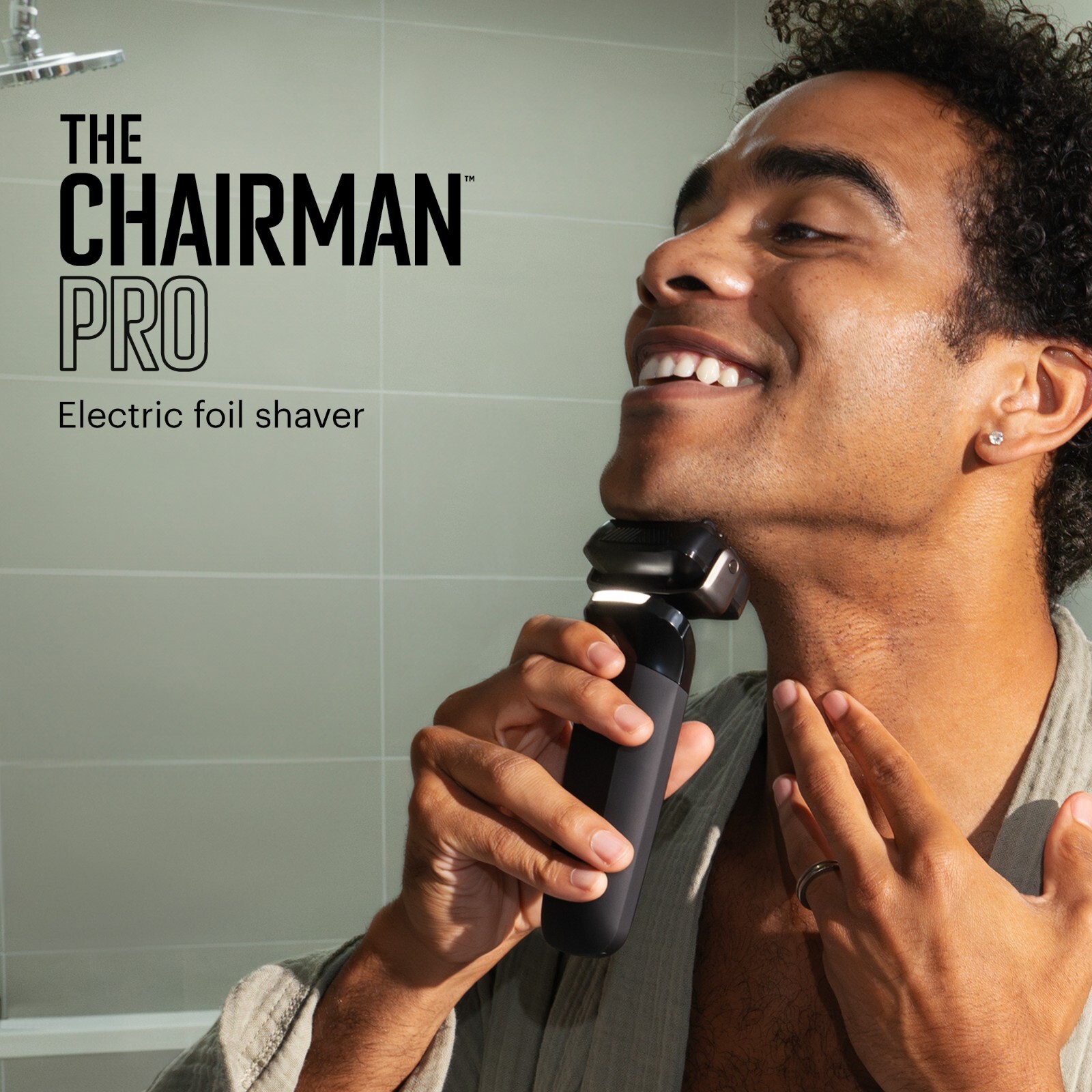 MANSCAPED® The Chairman™ PRO Men’s Foil Face Shaver – Two Interchangeable Blades