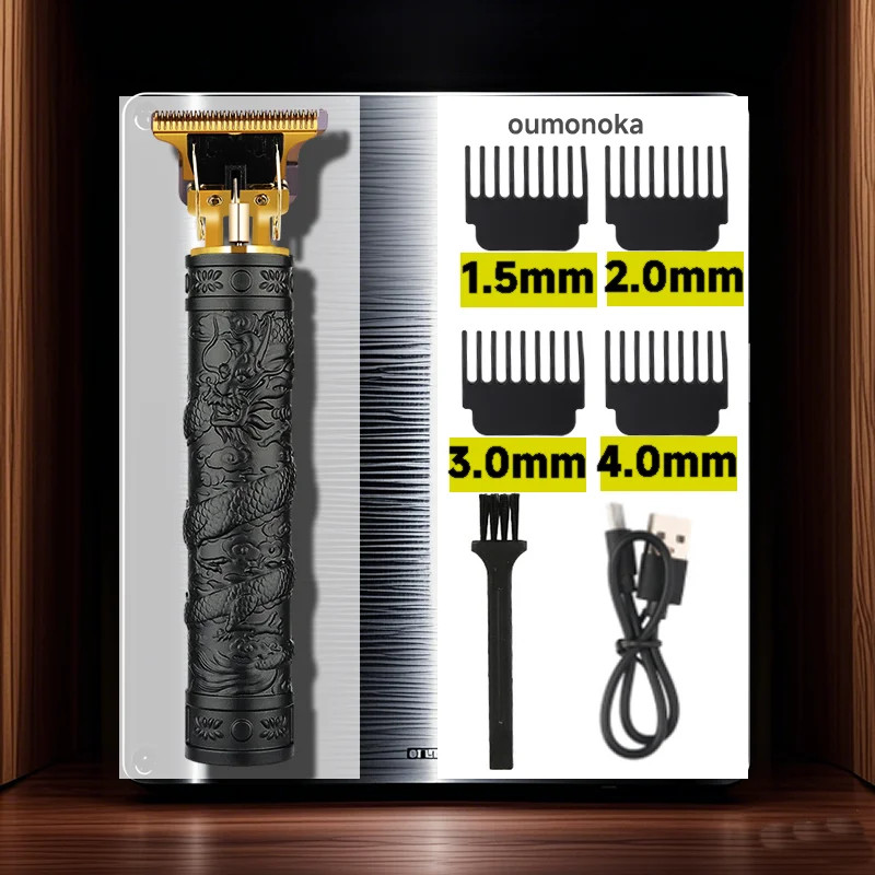 T9 Electric Vintage Shaver Barber Cordless Hair Cutting Machine USB Charging Hai
