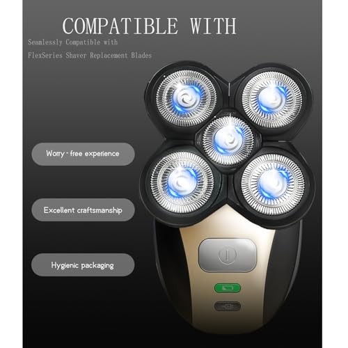 Pinkind 5 Blade Shaver Head Refills for Freebird FlexSeries