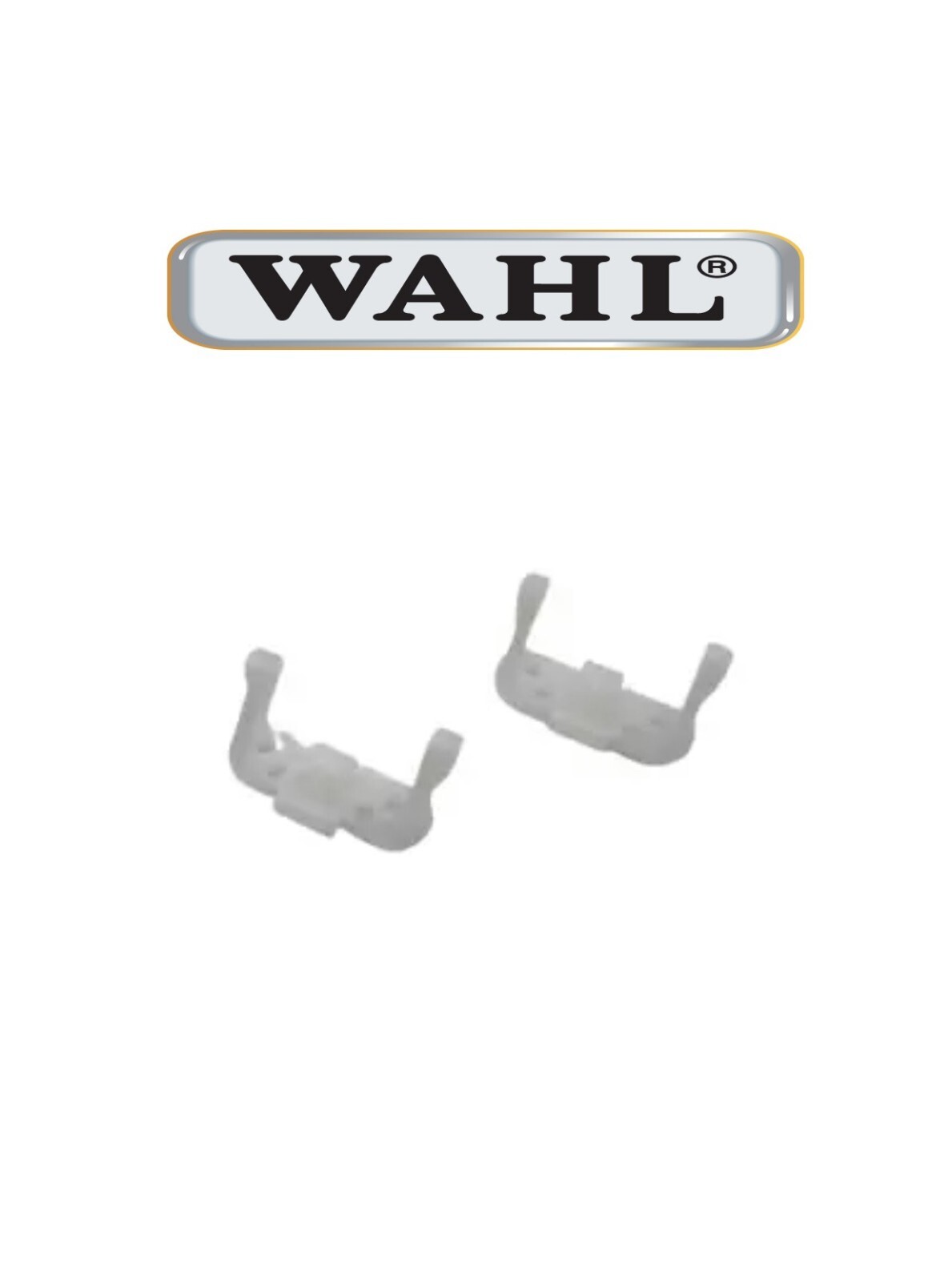 (2) Wahl Trimmer Standard / T Blade Replacement White Backing Plastic Piece Part