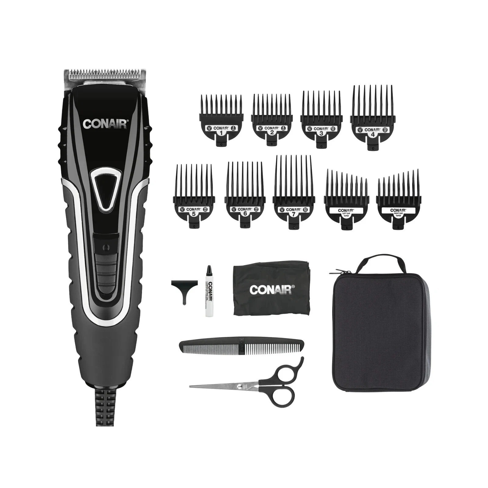 Conair Hair Clippers Barbershop Series No-Slip Grip Home Haircut Kit NEW Sealed