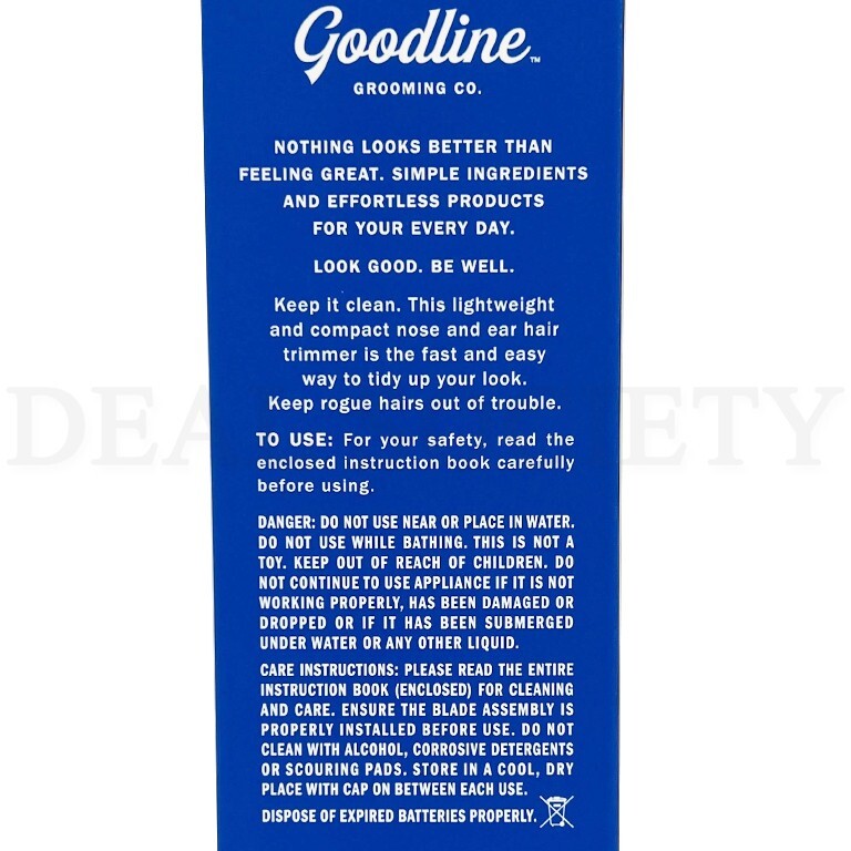 Goodline Grooming Co. Stainless Steel Blade Nose & Ear Hair Trimmer