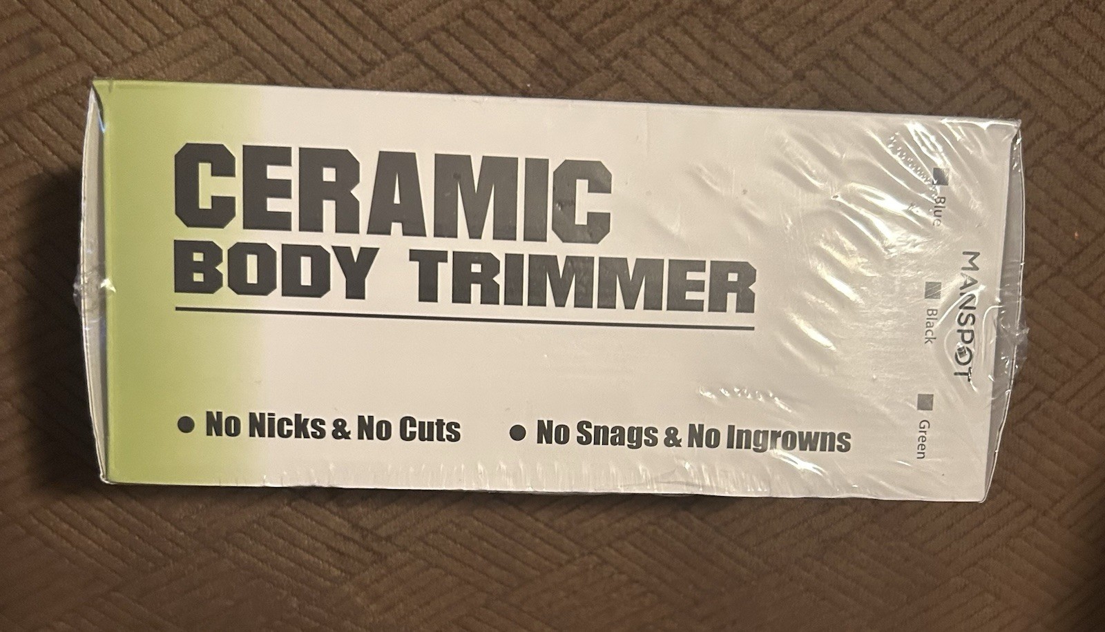 Manspot Ceramic Body Trimmer No Snags No Ingrowns No Nicks No Cuts Wet Dry