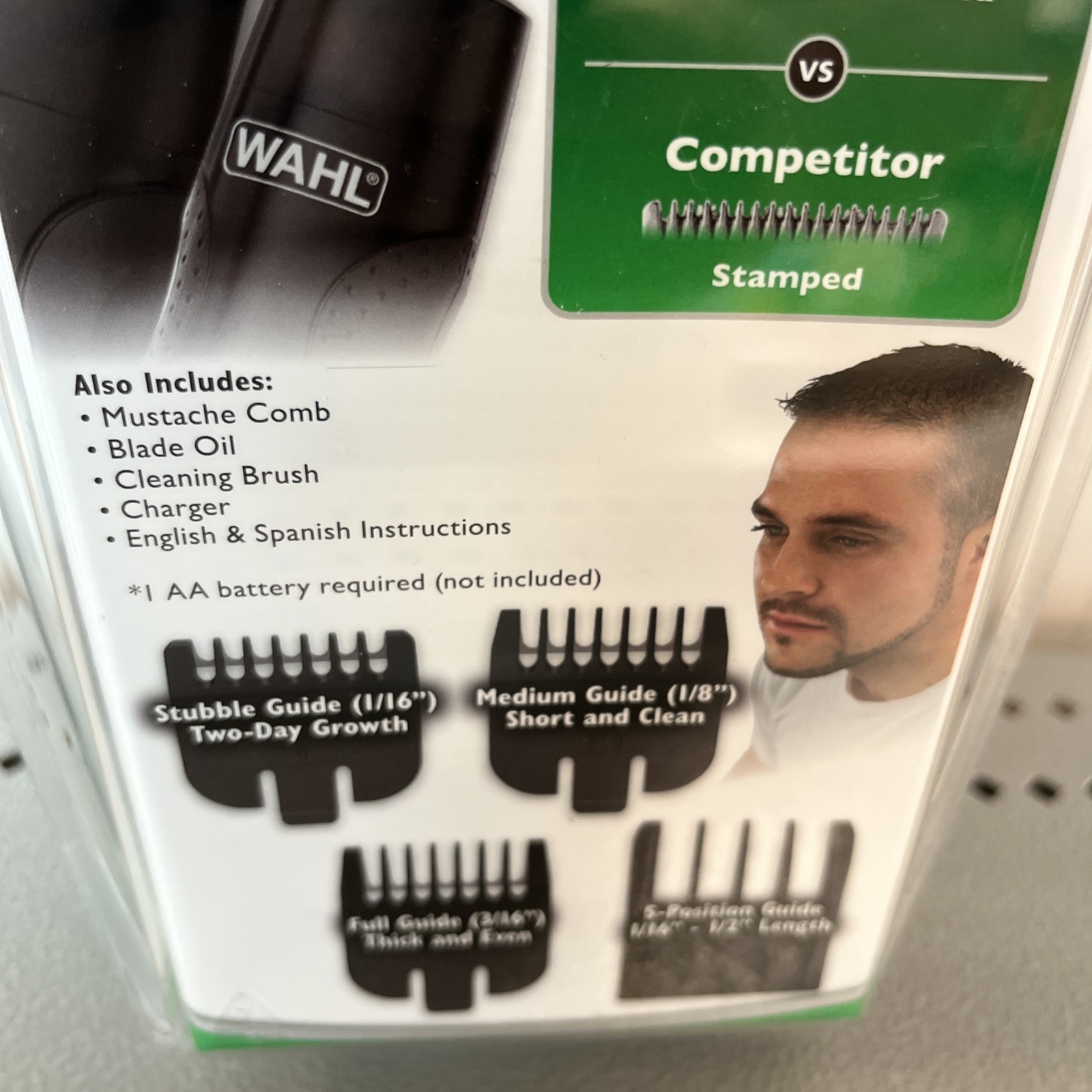 Wahl Nose Ear Sideburns Beard Mustache Hair Precision Rechargeable Trimmer 5707