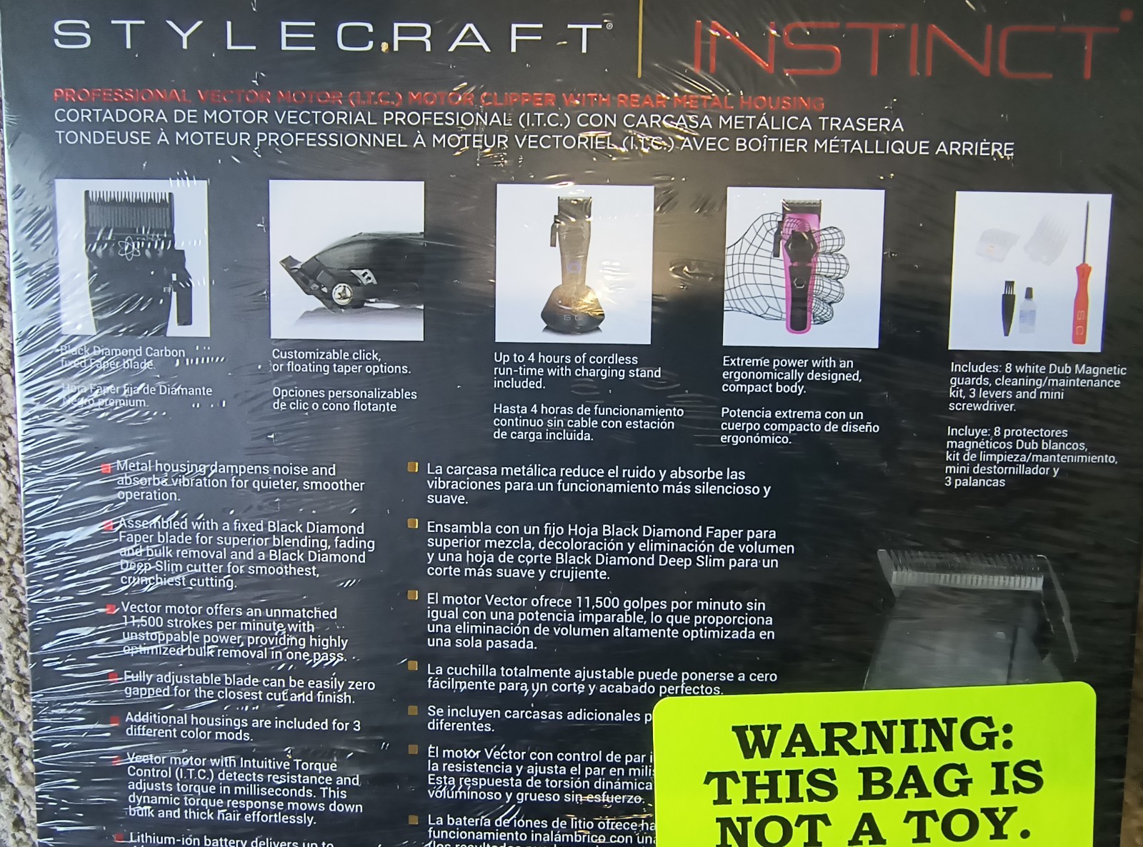 Sealed Box NEW StyleCraft Instinct Metal Edition Cordless Hair Clipper | SC611M