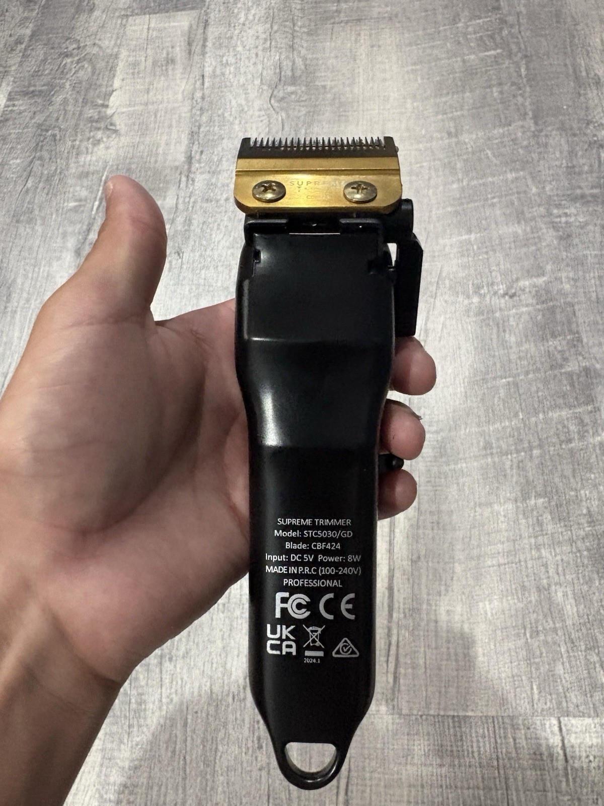 Supreme Trimmer Clipper Cordless Rechargeable Gold/Black STCS030/GD