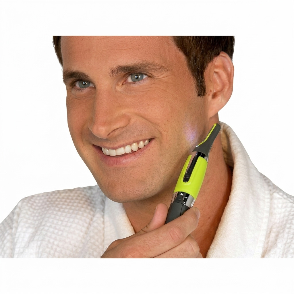 Men’s Nose Ear Hair Trimmer Eyebrow Beard Mustache Face Neck Grooming Clipper