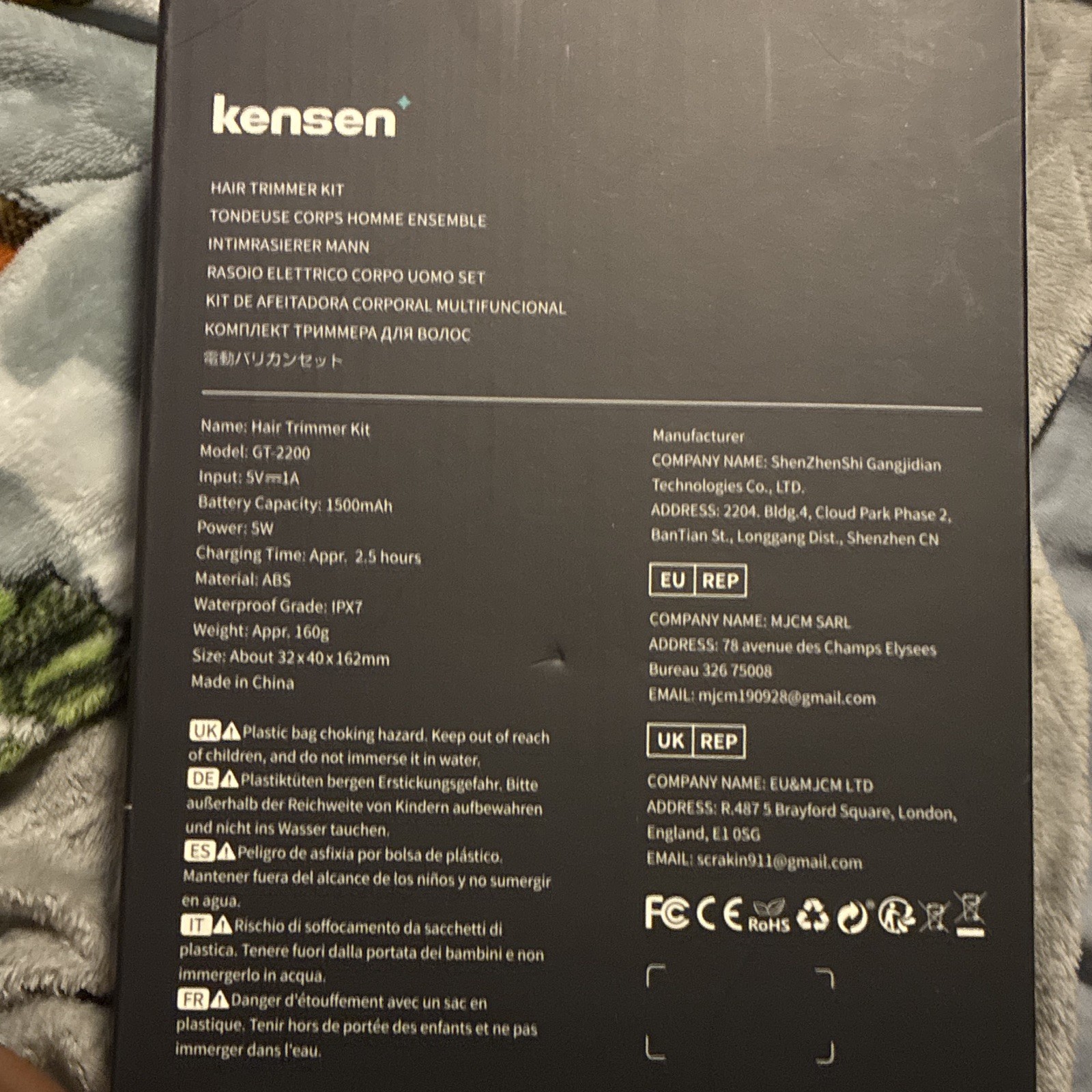 Kensen Series S30 Hair Trimmer Kit for Men