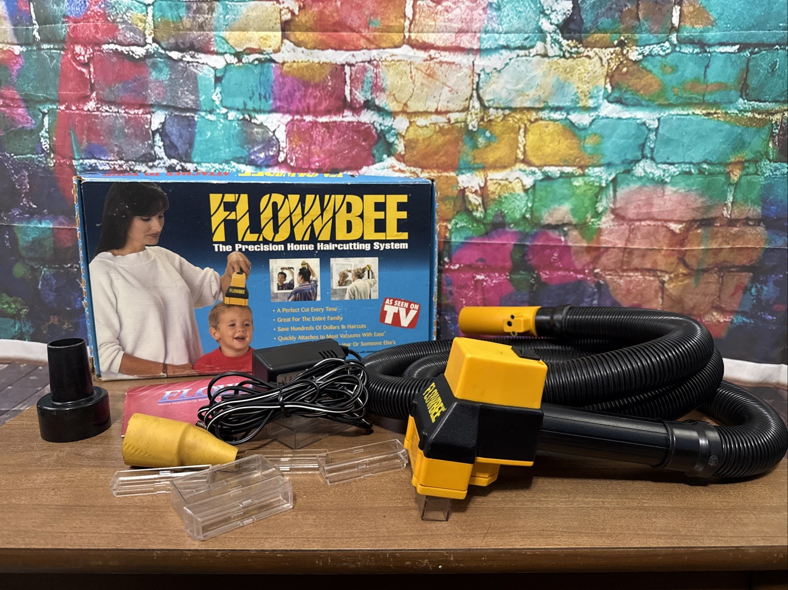 FLOWBEE Home Haircutting System With Box, Manual, & Some Accessories