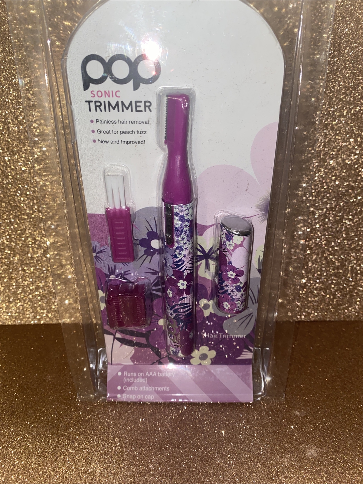 POP Sonic Trimmer Purple Flower NEW SEALED