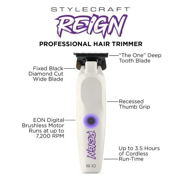 StyleCraft Reign Professional Clipper & Trimmer Combo Set | BRAND NEW