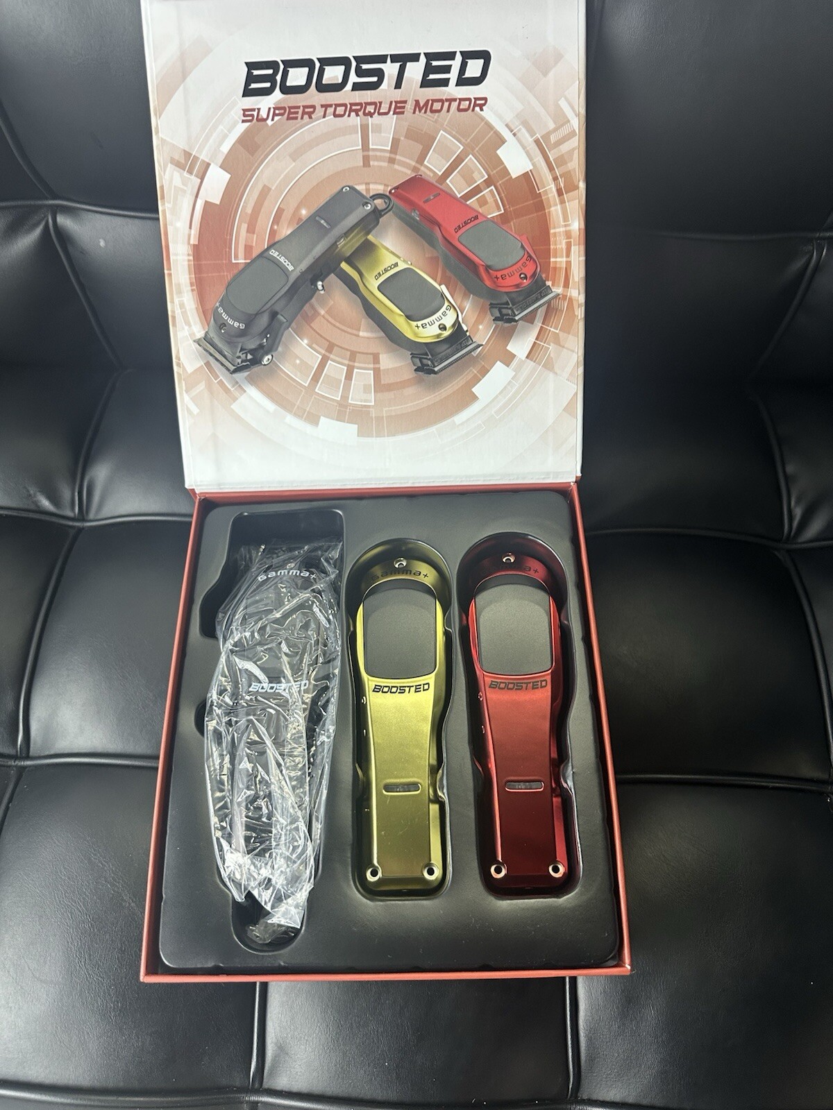 Gamma+ Boosted Clipper – Black Red Gold Super Torque Hair Clipper – BRAND NEW