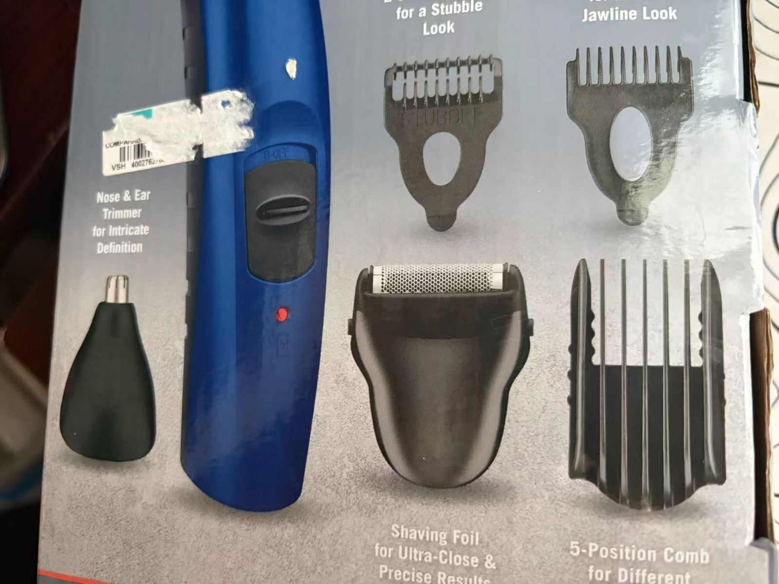 Conair Man Beard Mustache & Gaotee Trimmer 3-In-1 Cordless Recharchable Battery