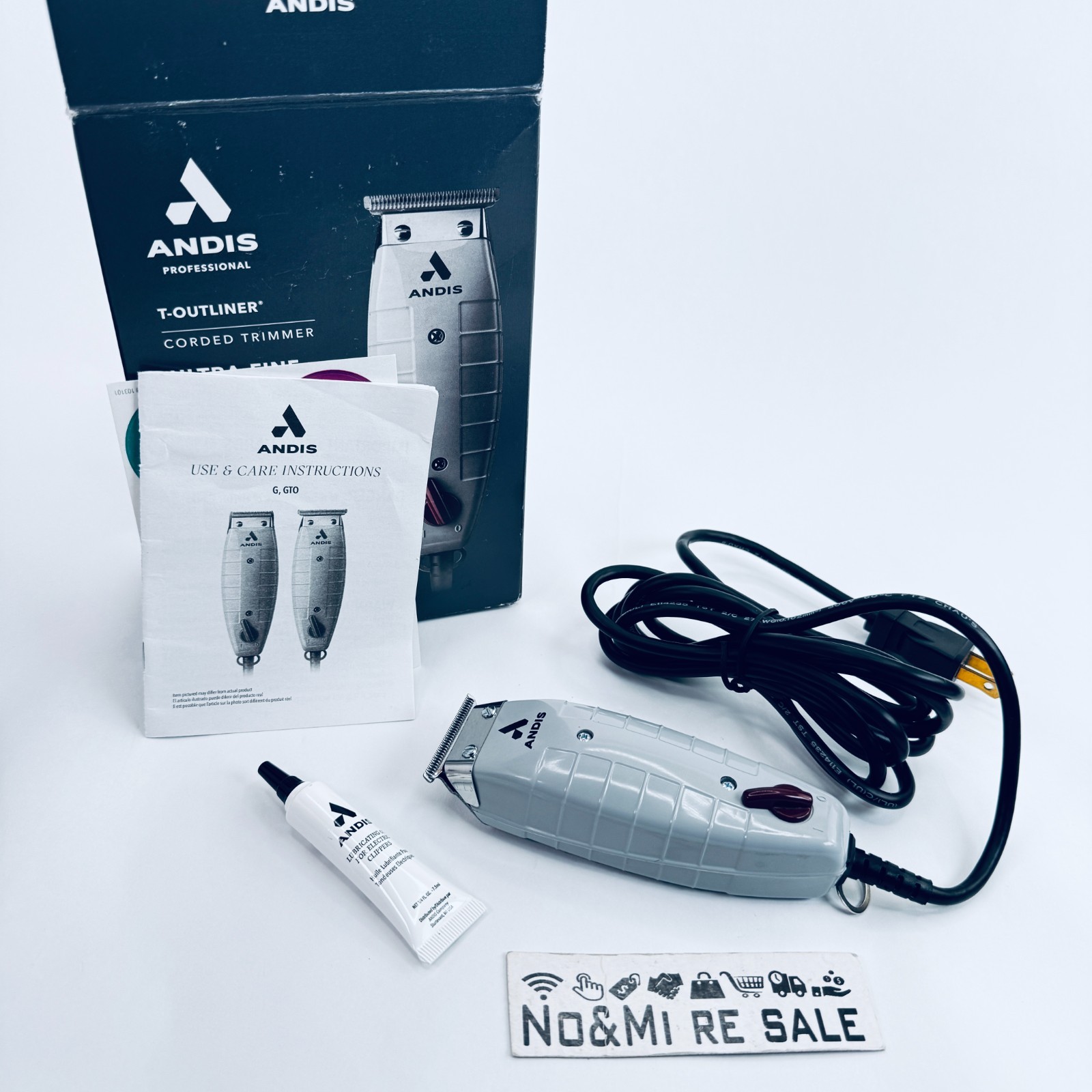 Andis 04780 Professional T-Outliner Beard & Hair Trimmer for Men / Carbon Steel