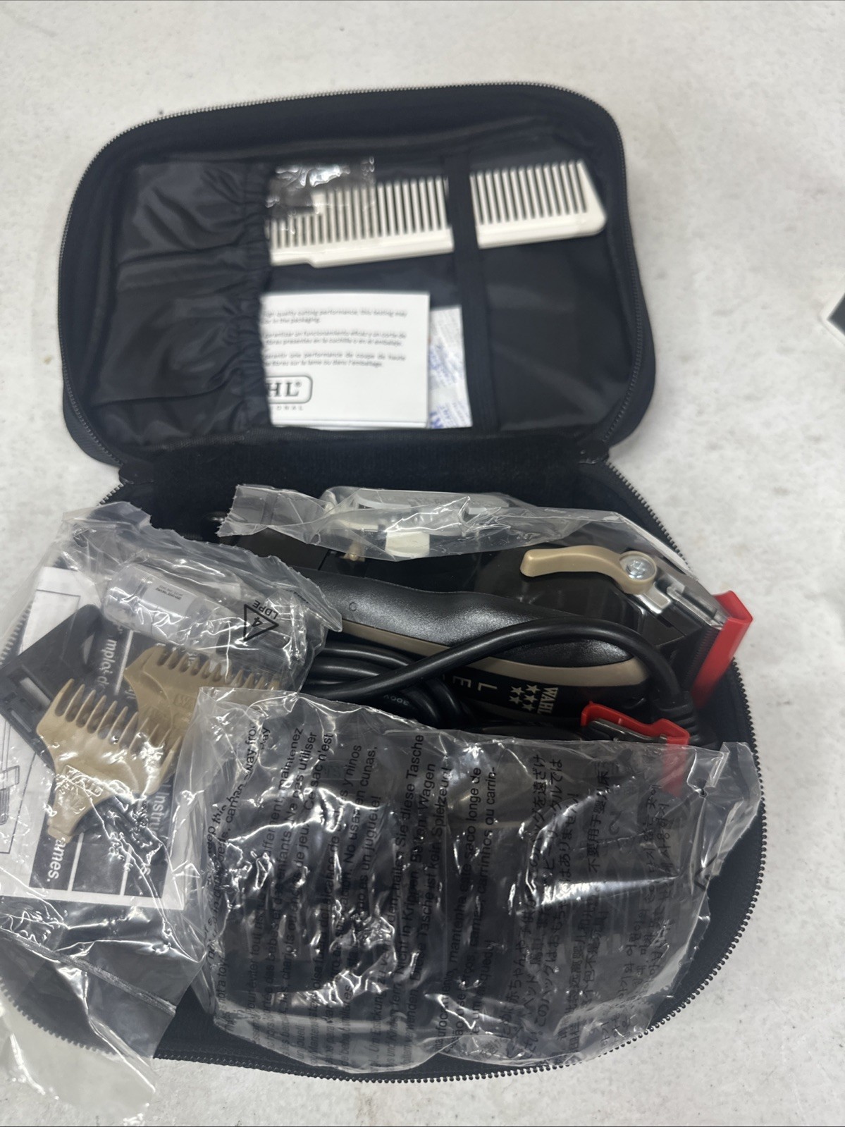 Wahl 8180 5-Star Barber Combo Legend Clipper and Hero Trimmer – Black/Gold