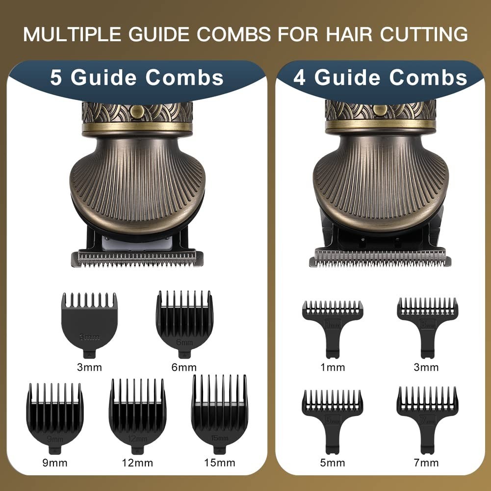 7-in-1 Beard Trimmer Kit, Cordless Hair Clipper, T-Blade Electric Shaver & Groom