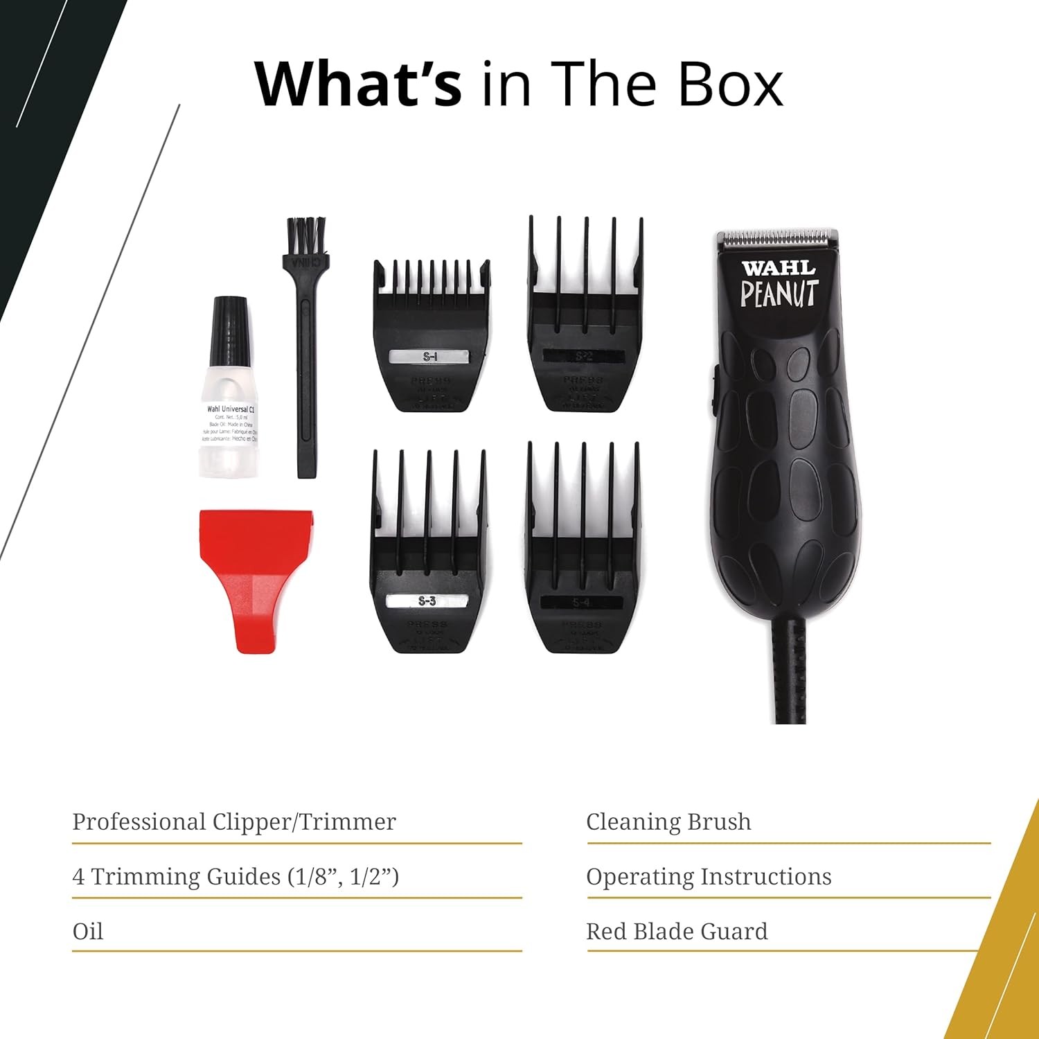 Wahl 8655-200 Professional Peanut Trimmer Corded, Black