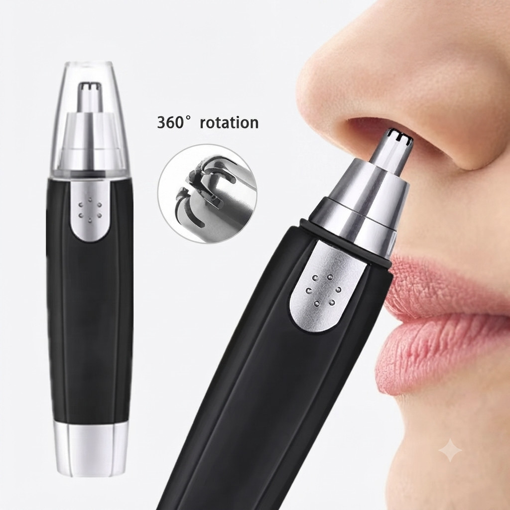 3-in-1 Rechargeable Facial Hair Trimmer Nose Ear Eyebrow Shaver Grooming Kit