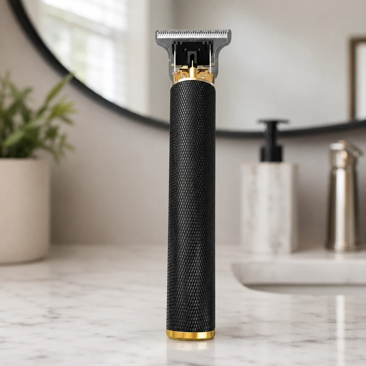 Vintage T9 Barbeador Black Gold Beard Hair Trimmer Cutter Machine for Men