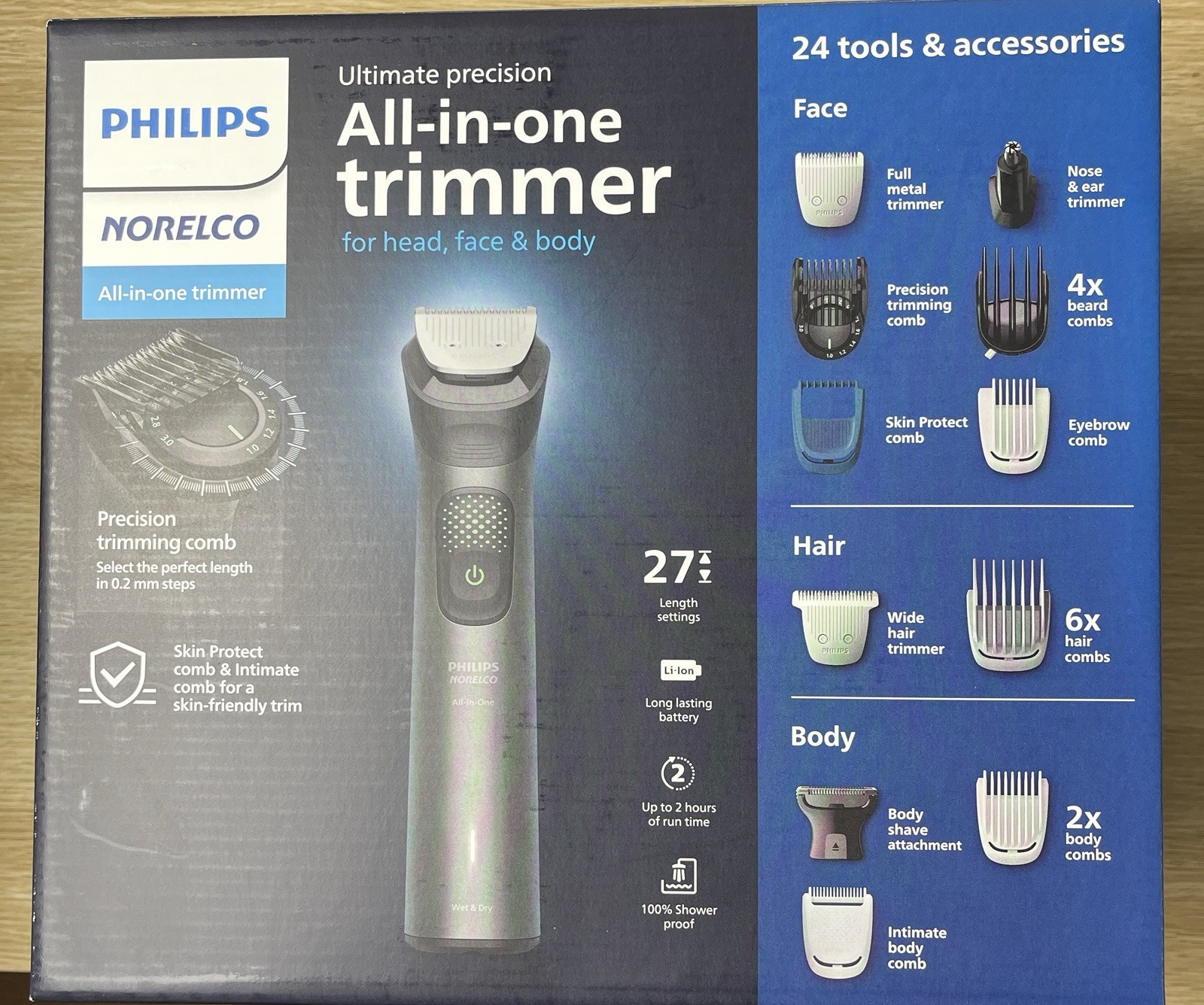 Philips Norelco Multigroom 9000 All-in-One Trimmer Head Face Body