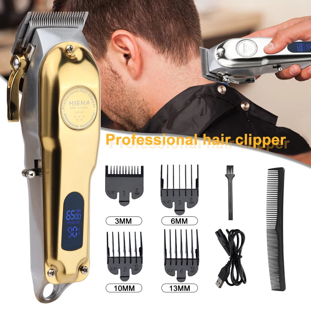 Cordless Professional Hair Clippers Trimmer Kit Men Cutting Machine Barber Salon