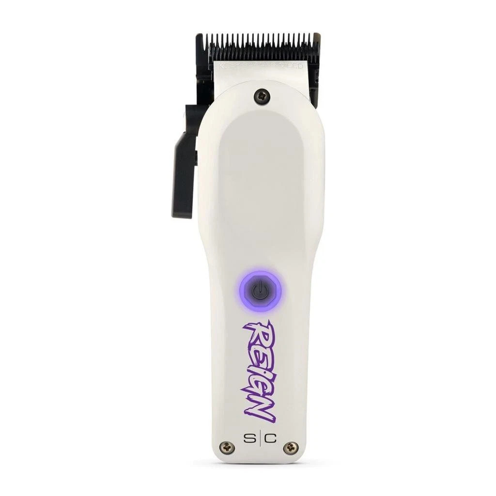 StyleCraft Pro Reign Hair Clipper Eon Digital Brushless Motor SC620W Barber Whit