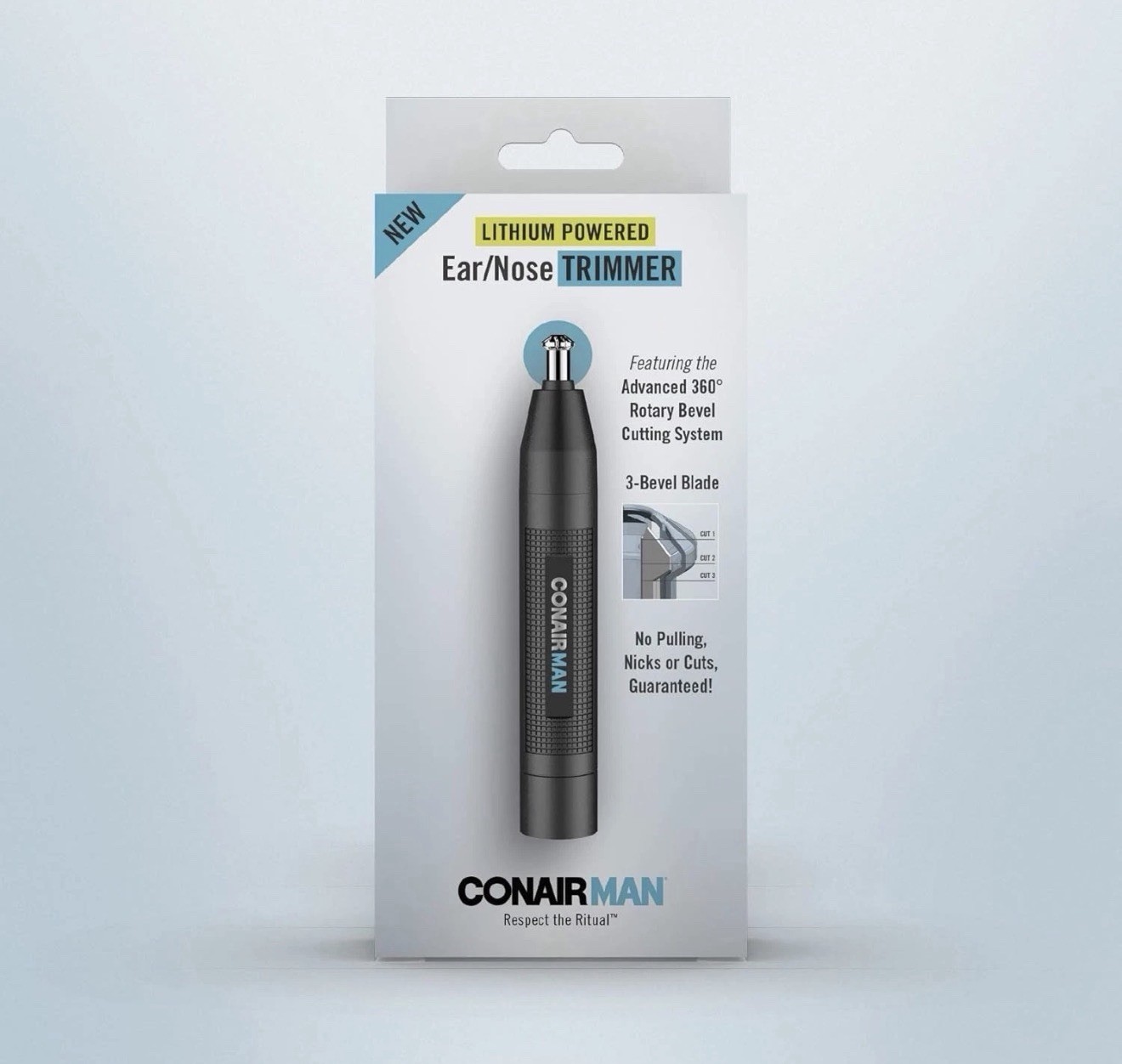 ConairMAN Lithium Powered Ear & Nose Trimmer Open Box Complete Battery Included