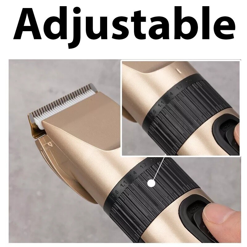Mens Professional Hair Clippers Trimmer Barber Hair Cutting Kit Machine Cordless
