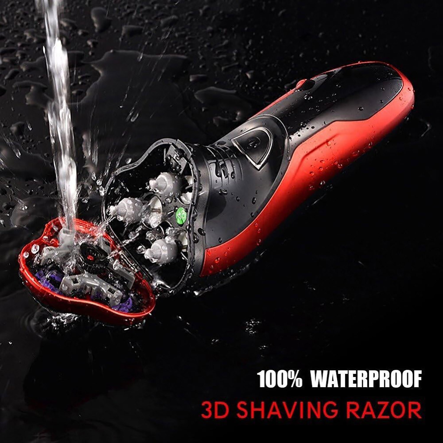 Men’s Razor Rotary Waterproof Electric Shaver Pop-Up Trimmer Wet Dry Cordless US