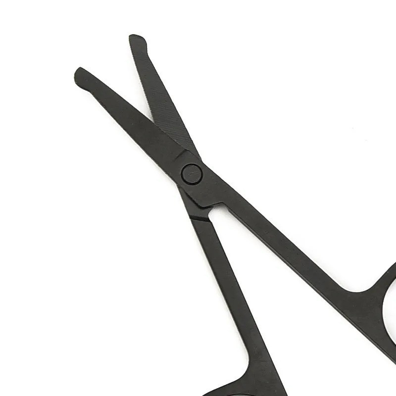 Nose Hair Scissors Mini Stainless Steel Round Head Beauty Trimmer Nose Hair Trim