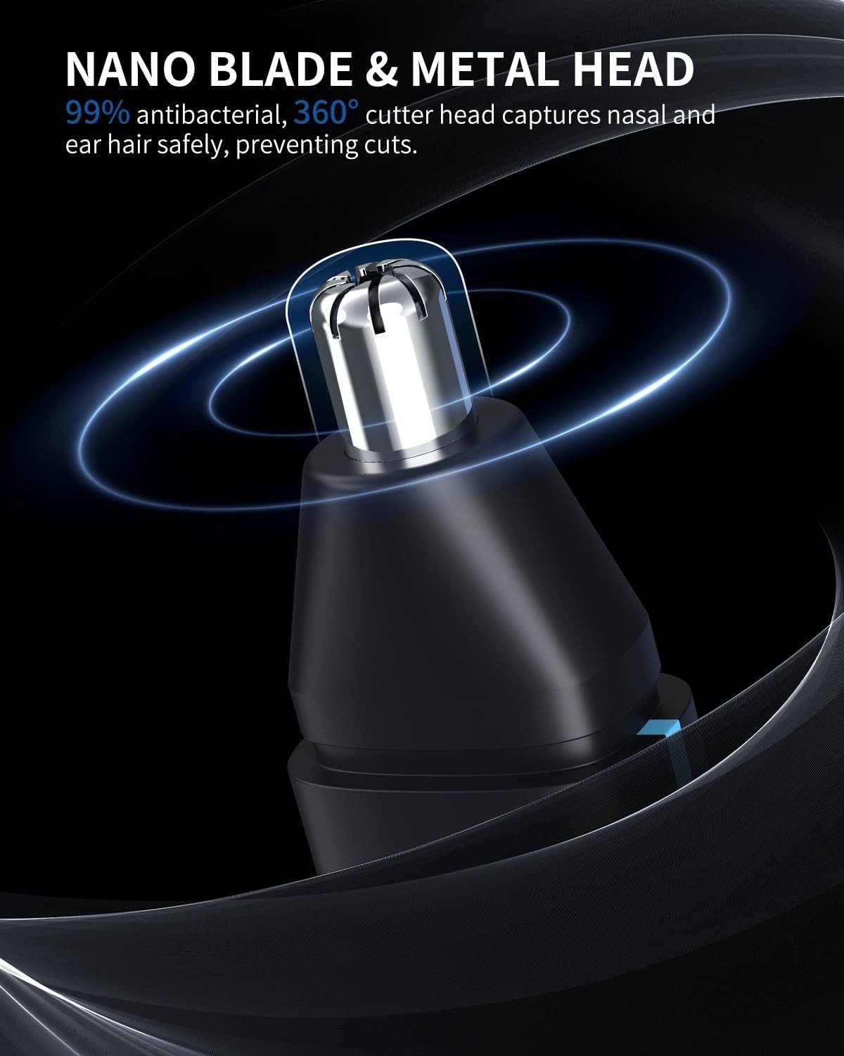 Nose Hair Trimmer for Men Professional Painless Ear & Facial Hair Trimmer