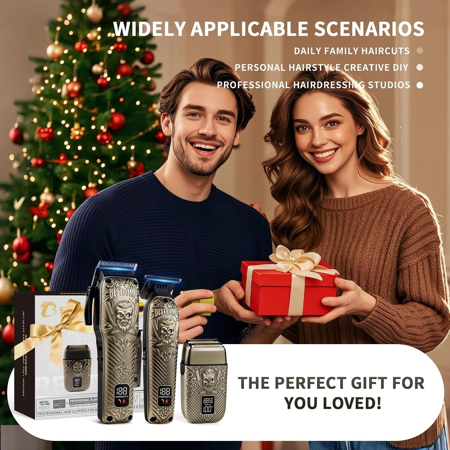 Hair Clippers Set for Men, Professional Hair Clippers, Beard Trimmer & Electric