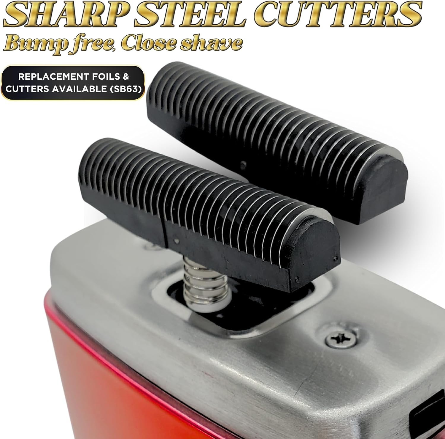 Close Shave Hypoallergenic Foil & Cutter for Crunch SB63 – Waterproof & Washable