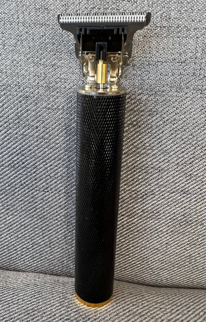 Vintage T9 Black & Gold Beard Hair Trimmer Cordless USB Barber Clipper for Men