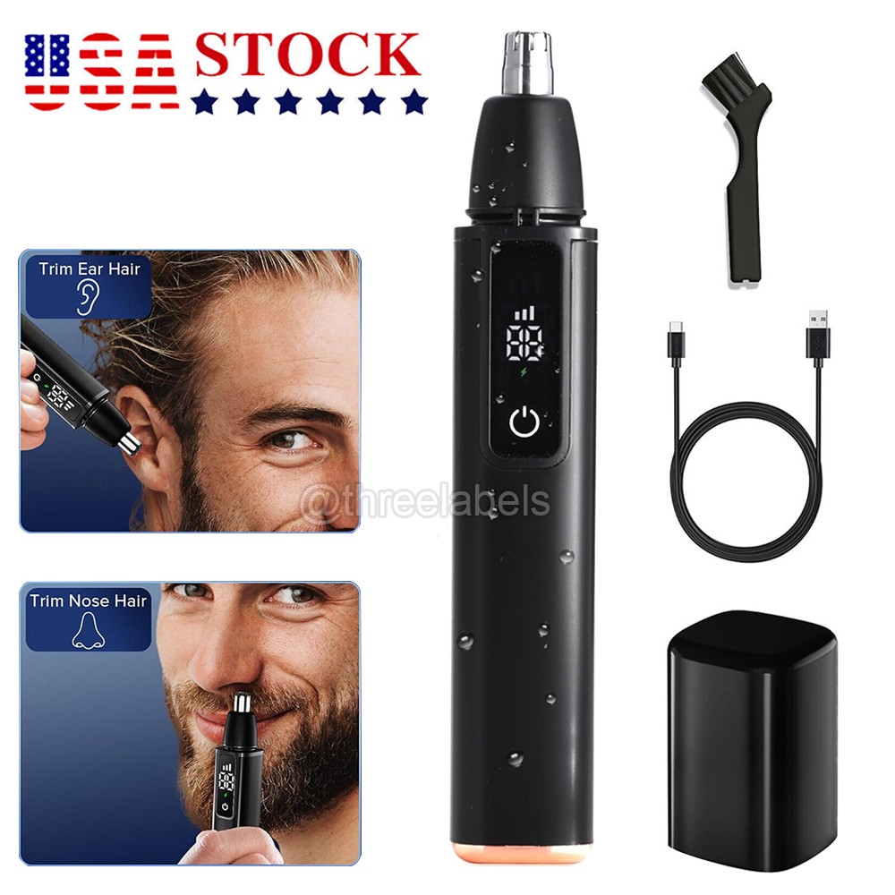 Electric Nose Ear Hair Trimmer Face Eyebrow Mustache Beard Shaver Clipper Unisex