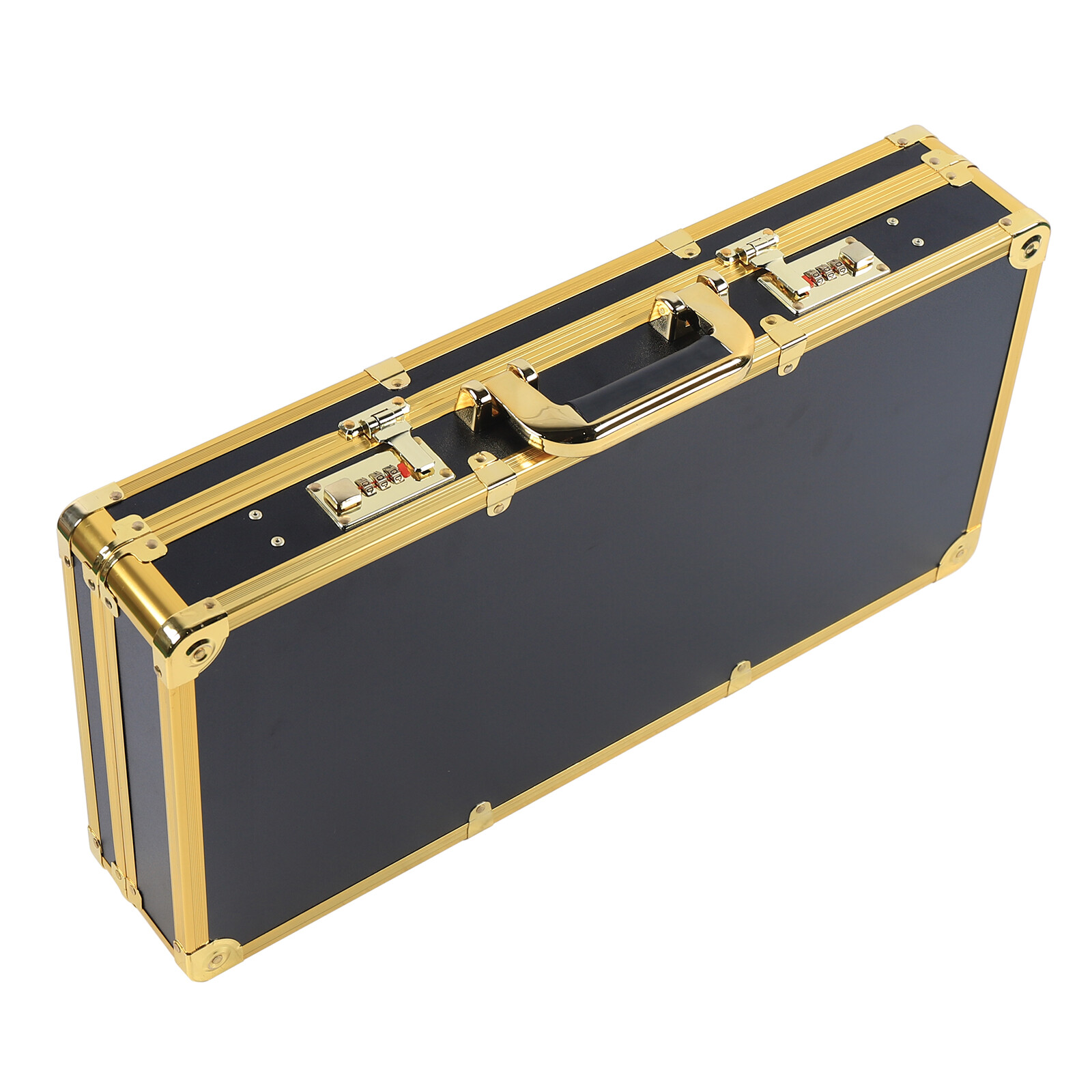 Large Barber Carrying Case for Clippers, Trimmers & Tools Black Gold Lock