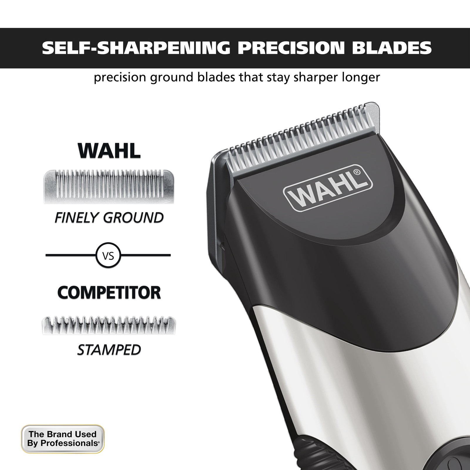 Wahl Color Pro Cord/Cordless Rechargeable Hair, Beard Trimmer for Men – 9891-100