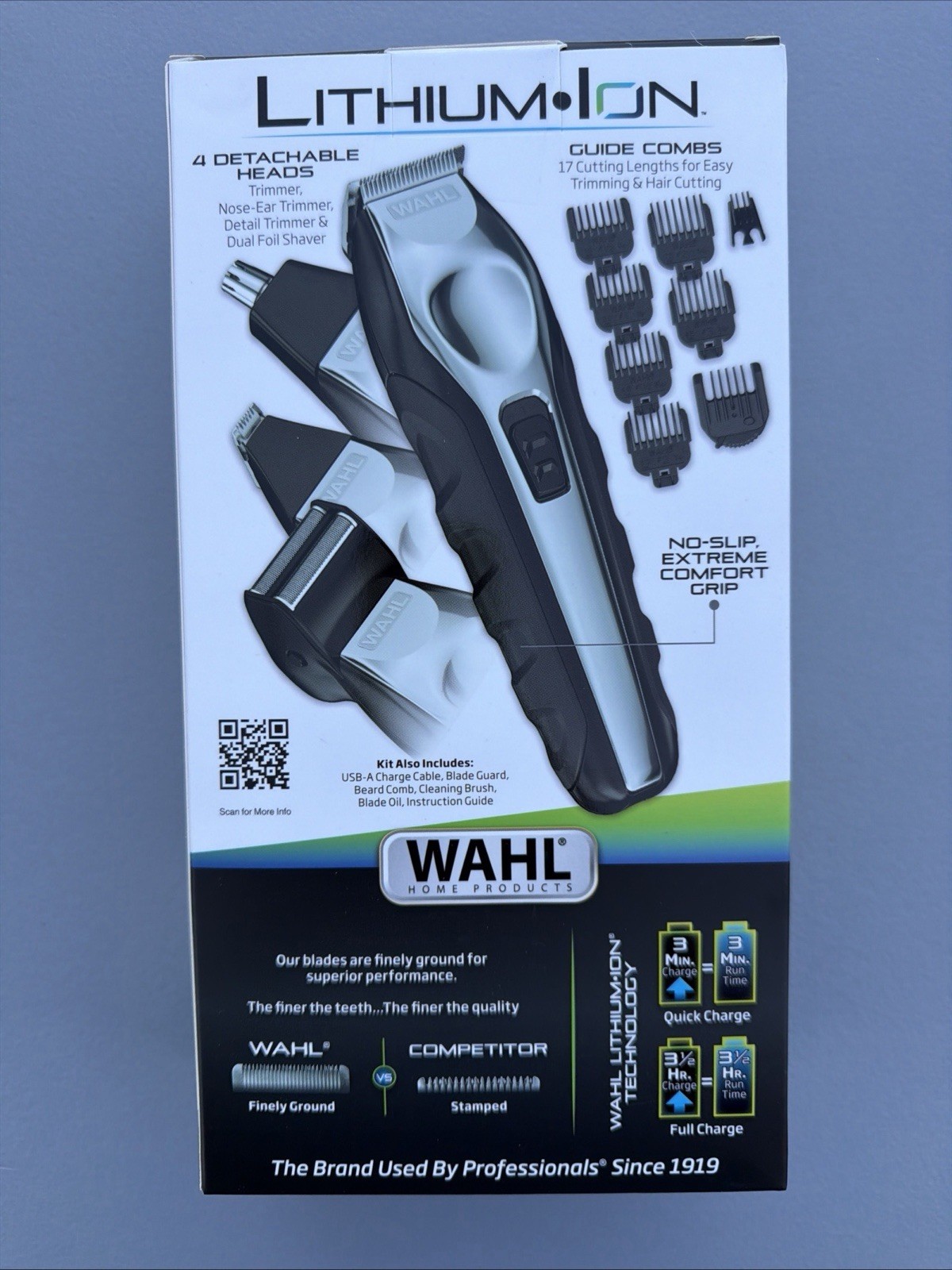 Wahl All In One Lithium Ion Trimmer Black/Silver 9888L – Free Shipping